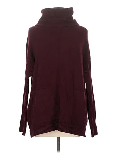 Pre-owned Cyrus Turtleneck Sweater In Burgundy