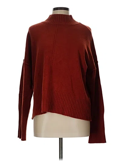 Pre-owned Cyrus Turtleneck Sweater In Burgundy