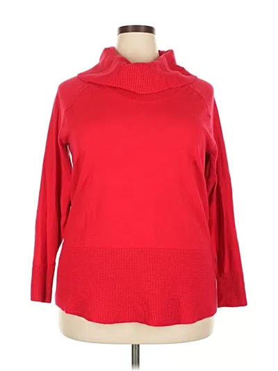 Pre-owned Cyrus Turtleneck Sweater In Red