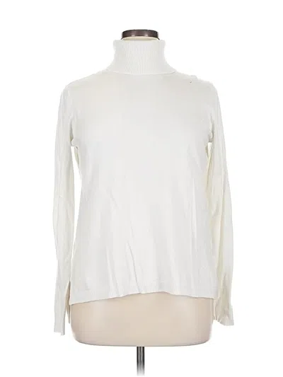 Pre-owned Cyrus Turtleneck Sweater In White
