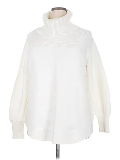 Pre-owned Cyrus Turtleneck Sweater In White
