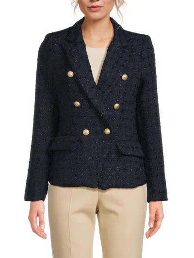 Cyrus Women's Double Breasted Blazer In Blue