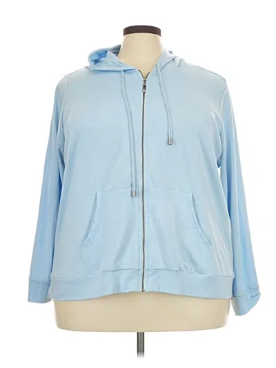 Pre-owned Cyrus Zip Up Hoodie In Blue