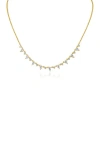 CZ BY KENNETH JAY LANE ALTERNATING CUBIC ZIRCONIA NECKLACE