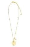 Cz By Kenneth Jay Lane Aries Cz Constellation Astrological Sign Charm Pendant Necklace In Gold