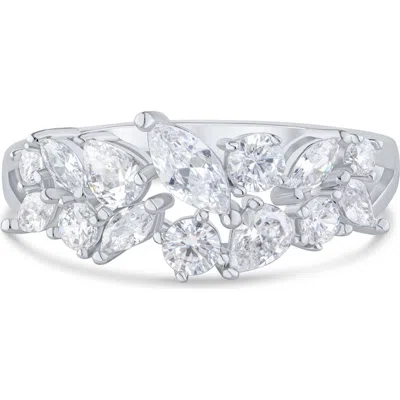Cz By Kenneth Jay Lane Cubic Zirconia Band Ring In Silver