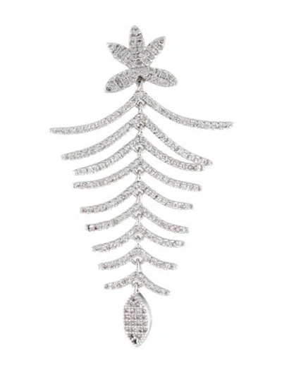 Pre-owned Cz By Kenneth Jay Lane Cubic Zirconia Drop Earring In Multi