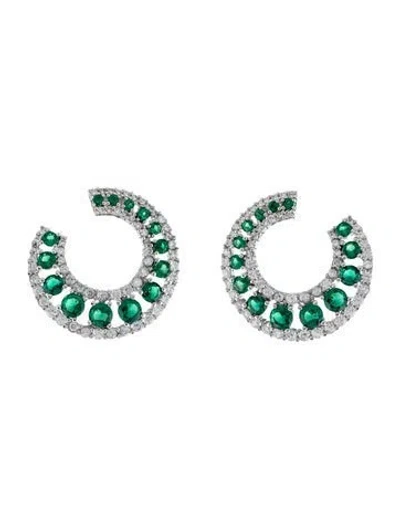 Pre-owned Cz By Kenneth Jay Lane Cubic Zirconia Drop Earrings