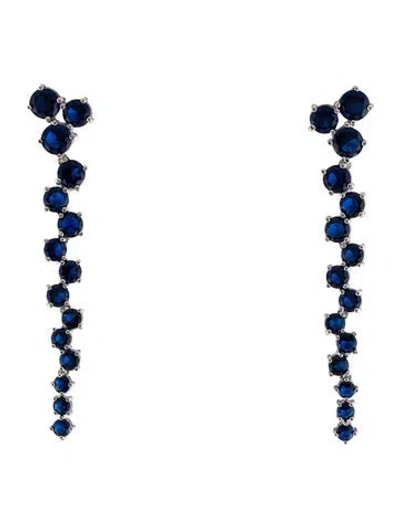 Pre-owned Cz By Kenneth Jay Lane Cubic Zirconia Drop Earrings In Multi
