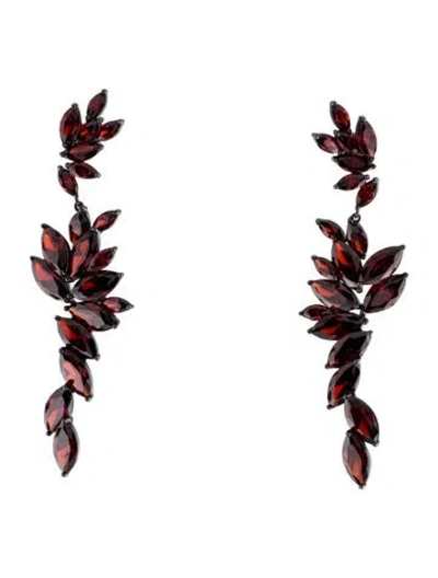 Pre-owned Cz By Kenneth Jay Lane Cubic Zirconia Drop Earrings In Multi