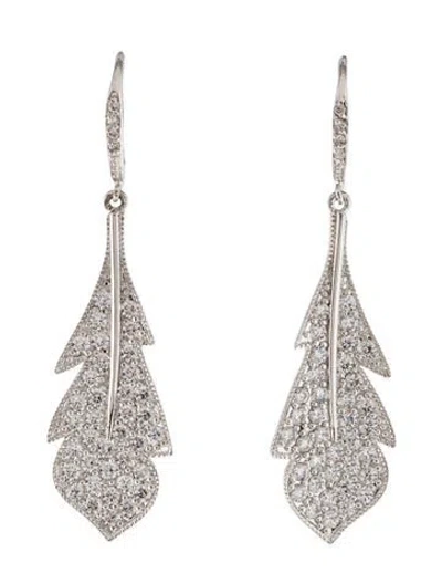 Pre-owned Cz By Kenneth Jay Lane Cubic Zirconia Drop Earrings In Multi