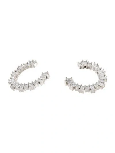 Pre-owned Cz By Kenneth Jay Lane Cubic Zirconia Drop Earrings In Multicolor