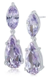 Cz By Kenneth Jay Lane Cubic Zirconia Marquis Drop Earrings