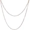 Cz By Kenneth Jay Lane Cubic Zirconia Station Chain Layered Necklace In Gold