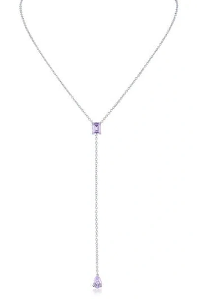 Cz By Kenneth Jay Lane Cubic Zirconia Y-necklace