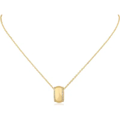 Cz By Kenneth Jay Lane Pavé Cubic Zirconia Ring Pendant Necklace In Gold