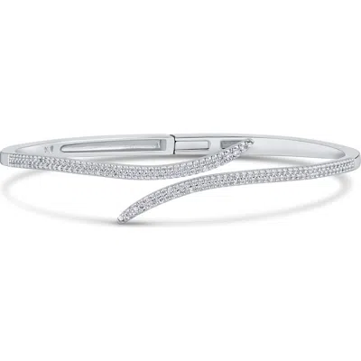 Cz By Kenneth Jay Lane Pavé Cubic Zirconia Wrap Bracelet In Purple
