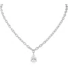 Cz By Kenneth Jay Lane Pear Cut Cubic Zirconia Pendant Necklace In Metallic