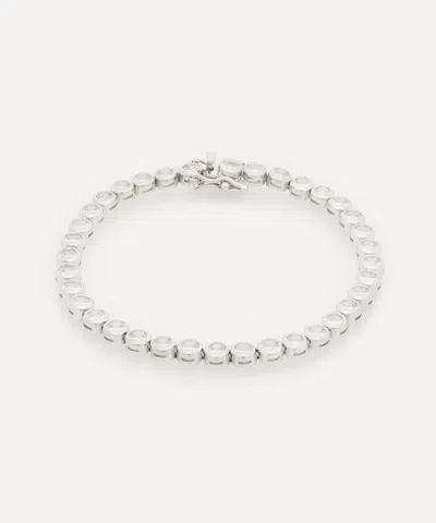 Cz By Kenneth Jay Lane Rhodium-plated Cubic Zirconia Tennis Bracelet