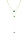 CZ BY KENNETH JAY LANE WOMEN'S 14K GOLDPLATED & CUBIC ZIRCONIA LAYERED NECKLACE