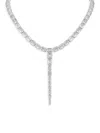 CZ BY KENNETH JAY LANE WOMEN'S RHODIUM PLATED & CUBIC ZIRCONIA NECKLACE