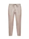 D 4.0 Beige Loro Piana Stretch Flannel Montecarlo Trousers In Neutral