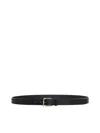 D 4.0 Black Saffiano Leather Belt