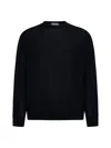 D 4.0 Black Virgin Wool Crewneck Sweater In Black