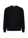 D 4.0 Black Virgin Wool Crewneck Sweater In Black
