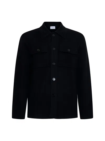 D 4.0 BLACK VIRGIN WOOL KNIT JACKET