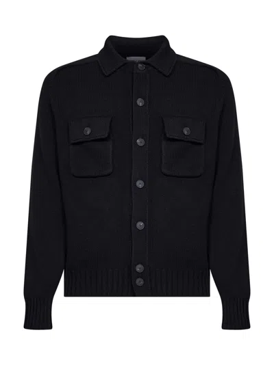 D 4.0 Black Virgin Wool Knit Jacket