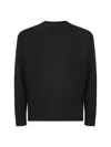 D 4.0 Black Virgin Wool Knit Relaxed-fit Sweater In Black