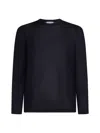 D 4.0 Blue Long-sleeved T-shirt In Blue