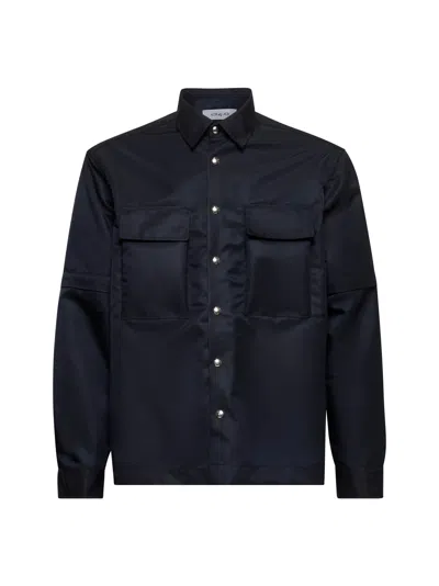 D 4.0 Blue Nylon Shirt Jacket