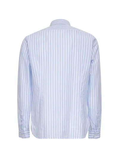 D 4.0 BLUE SEERSUCKER SHIRT JACKET