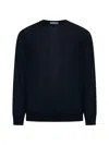 D 4.0 Blue Virgin Wool Crewneck Sweater