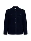 D 4.0 Blue Virgin Wool Knit Jacket In Black