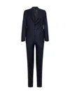 D 4.0 Blue Virgin Wool Single-breasted Suit In Blue