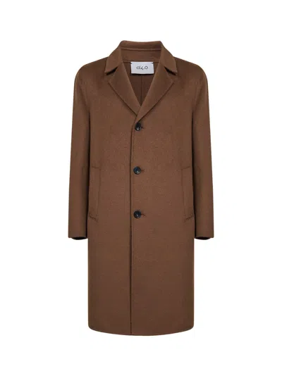 D 4.0 Brown Double Wool Single-breasted Coat