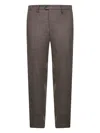 D 4.0 Brown Loro Piana Stretch Flannel Montaigne Trousers In Brown