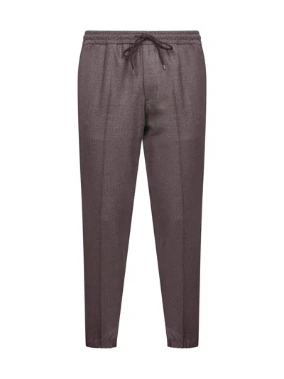 D 4.0 Brown Loro Piana Stretch Flannel Montecarlo Trousers