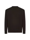 D 4.0 Brown Virgin Wool Knit Relaxed-fit Sweater<br/> In Brown