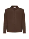 D 4.0 Brown Virgin Wool Knit Shirt In Brown