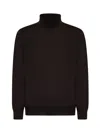 D 4.0 Brown Virgin Wool Turtleneck Sweater In Brown