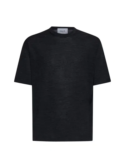 D 4.0 Charcoal D4.0 T-shirt In Black
