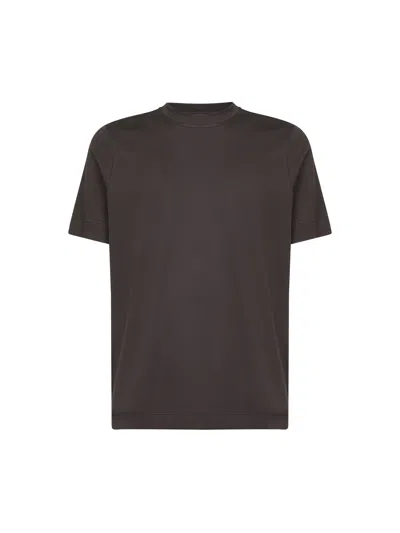 D 4.0 Cotton Jersey T-shirt In Brown