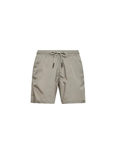 D 4.0 Elasticated Waistband Swim Shorts In Neutral