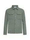 D 4.0 Green Cashmere Shirt Jacket In Green