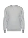 D 4.0 Grey Silk And Cotton Crewneck Sweater In Gray