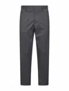 D 4.0 Grey Stretch Wool Blend Cooper T1.7 Trouser In Gray